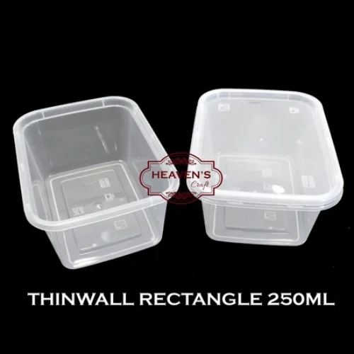 Thinwall rectangle/kotak/food container 250ml