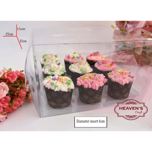 Box Cup Cake Full Mika Isi 9 (1pak = 2pcs)