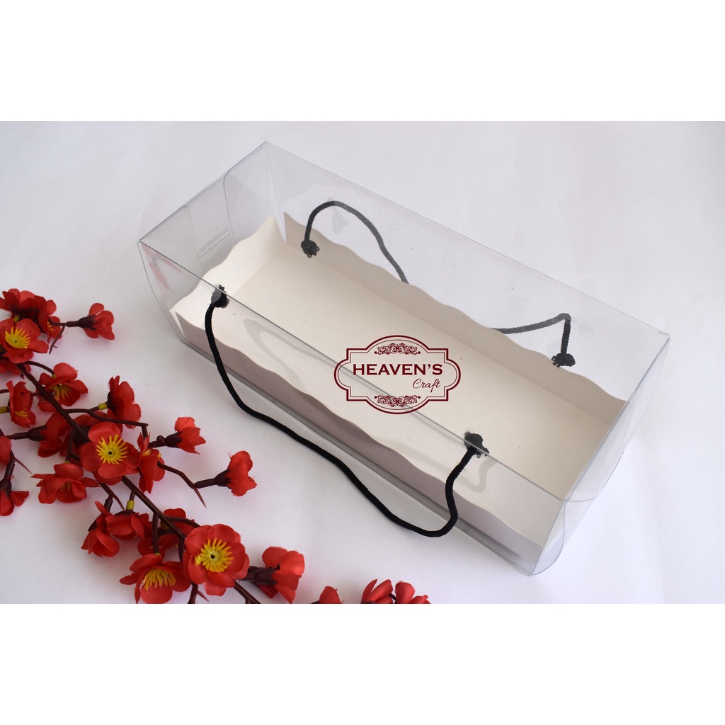 Box tenteng mika persegi panjang (1pak isi 2pcs)