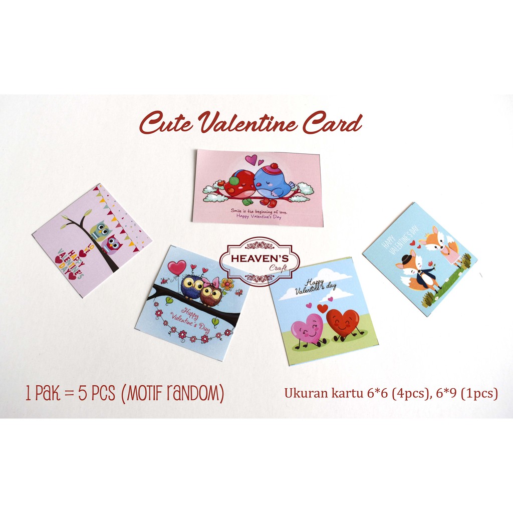 Kartu cute valentine