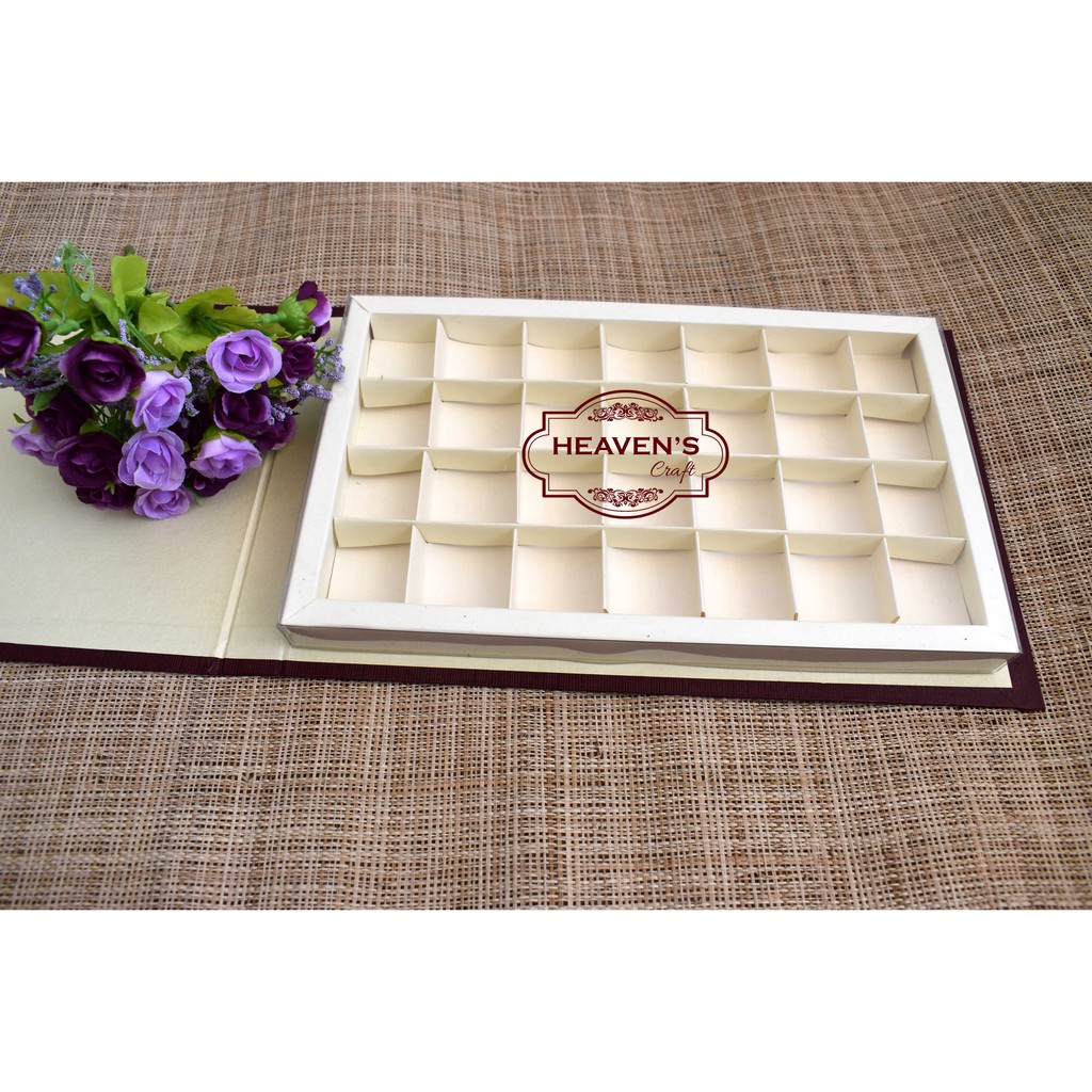 Hardbox mika coklat/praline isi 28 (promo)