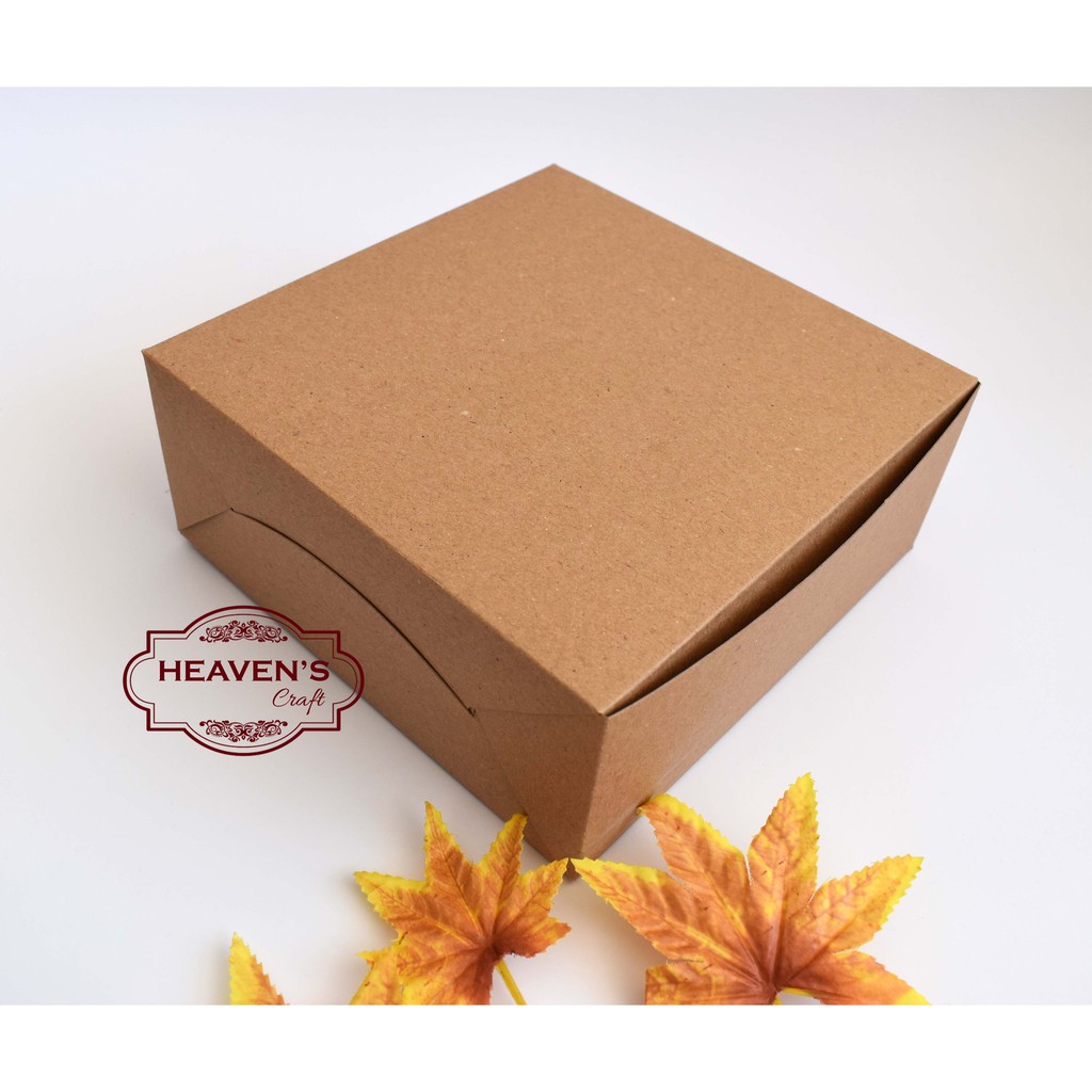 Box kue Kraft 18X18X7,5 (1pak = 5pcs)