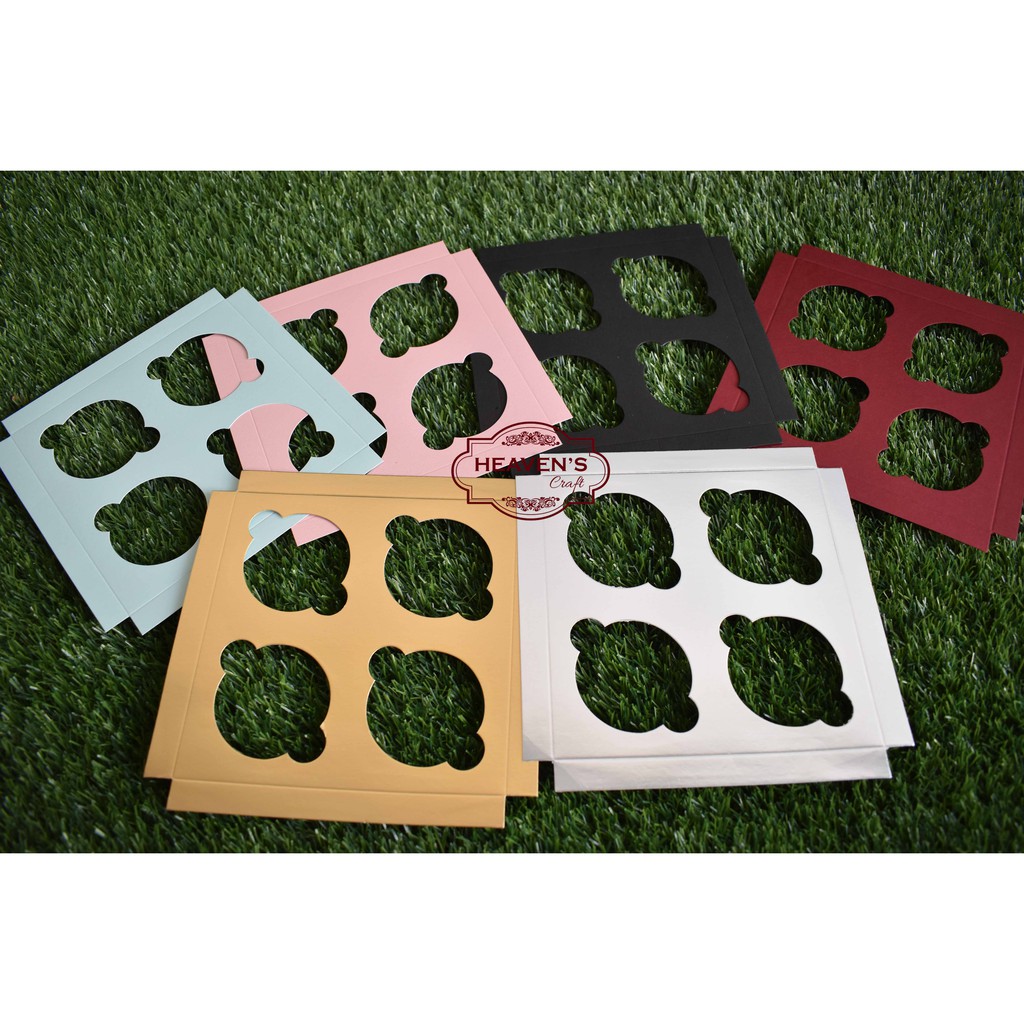 Inner / insert / sekat box cupcake isi 4
