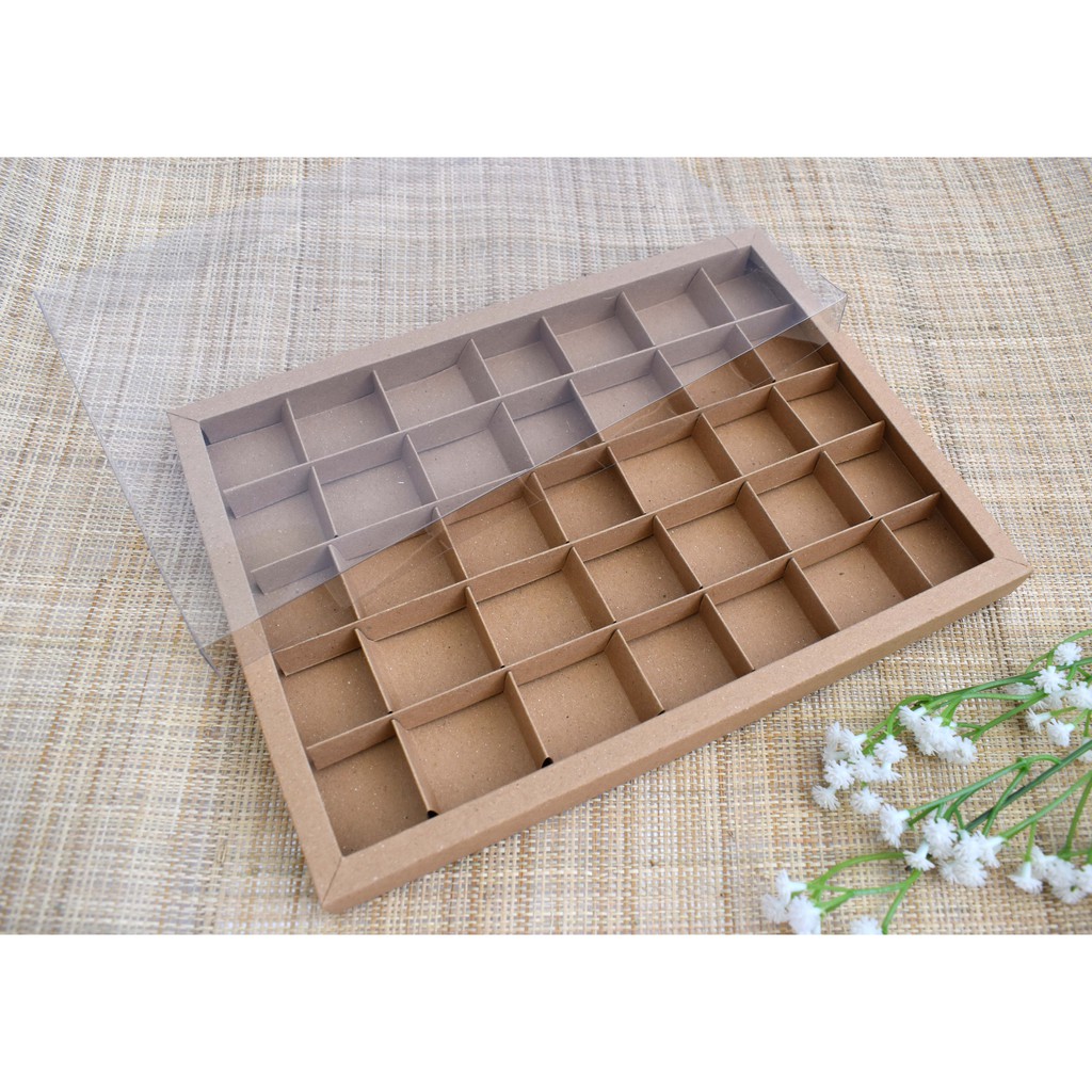 Box mika coklat/praline isi 35 kraft