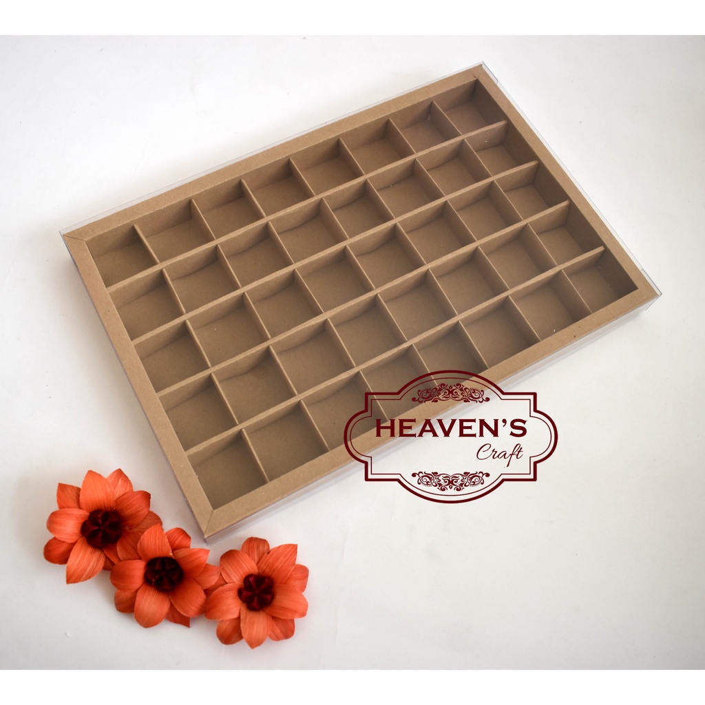 Box mika coklat/praline isi 40
