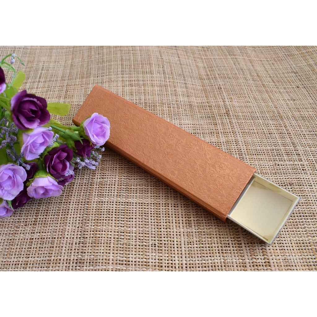 Sliding box mika coklat/praline isi 4