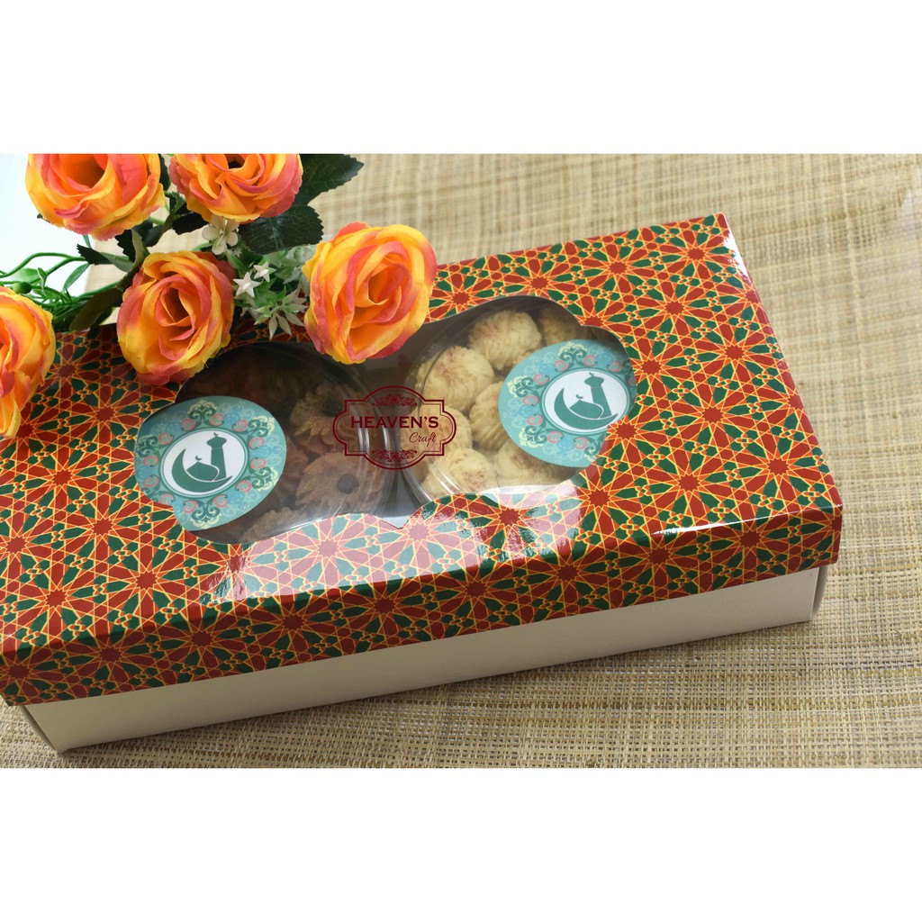 Box lebaran jendela isi 2 toples @500gr (1pak = 3pcs)