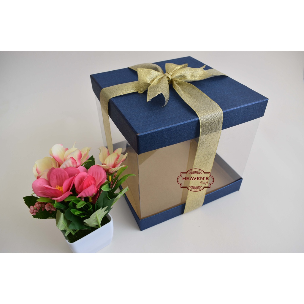 Box kotak mika/kue tart