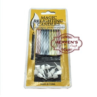 Lilin ulang tahun/magic/relighting candle/lilin spiral (1pack = 10pcs)
