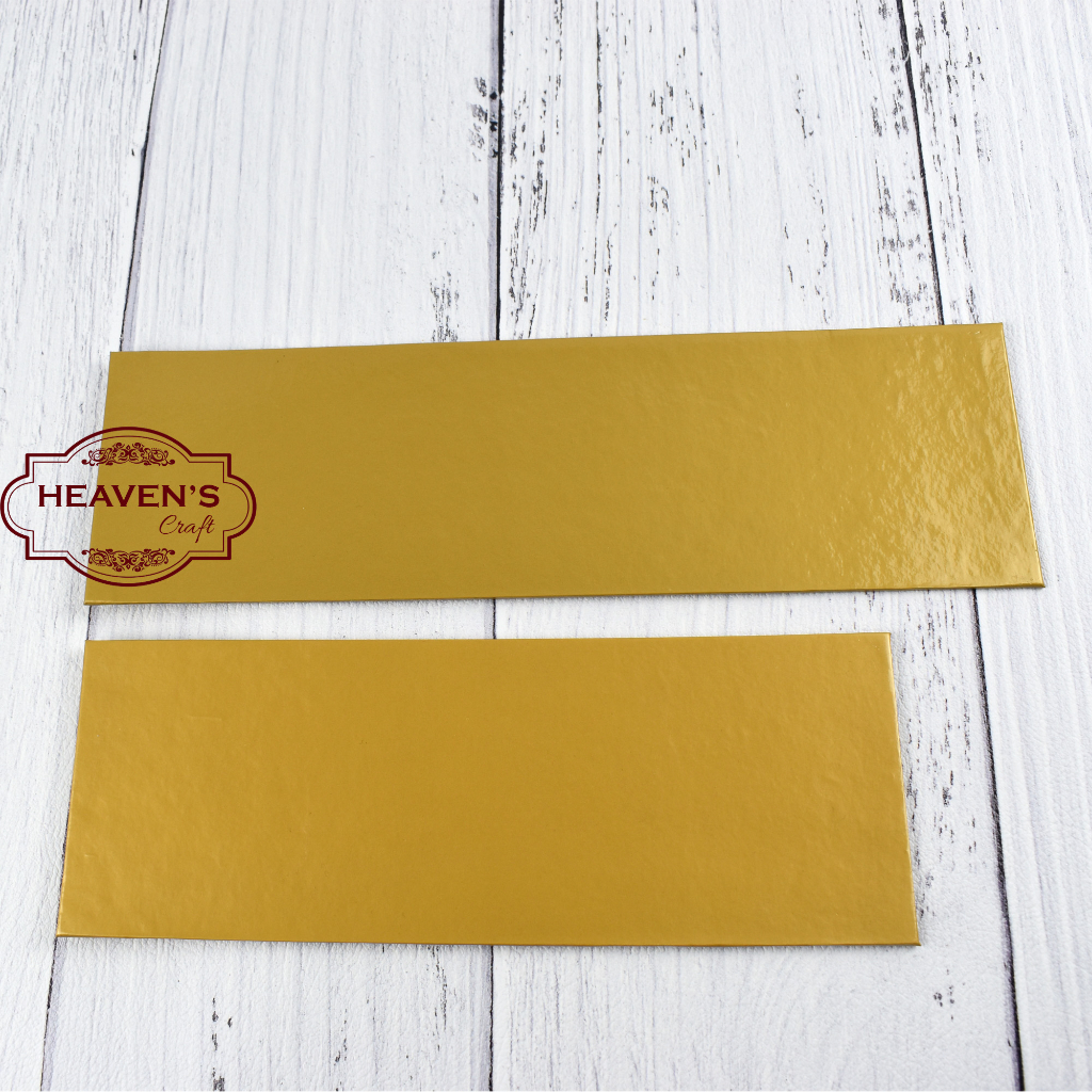 Alas kue/tatakan/cake persegi panjang (yellow board)