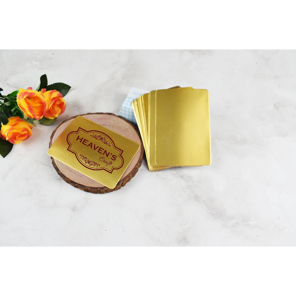 Alas Kue Persegi Emas A14 (1pak=20pcs)