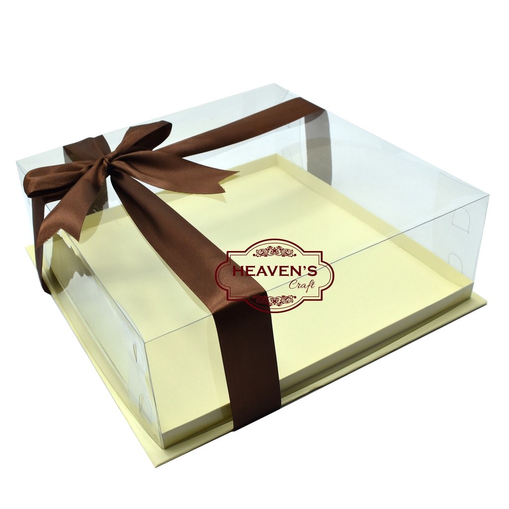 Box kue/tart/mika/pudding 35X35X12 alas double karton